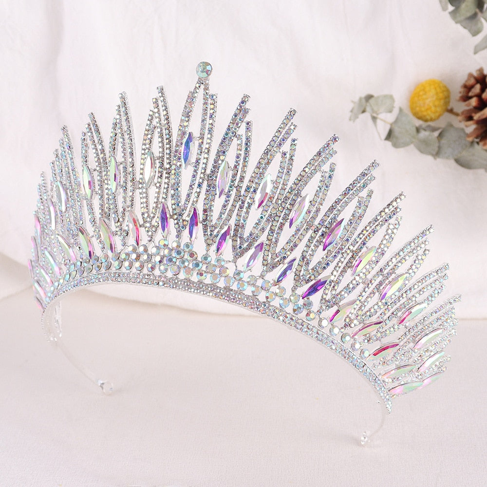 
                      
                        Big Crystal Bridal Tiaras Crown Headband Wedding Hair Jewelry Accessories
                      
                    