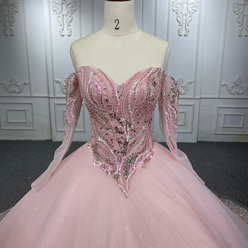 
                      
                        Elegant Quinceanera Pink Ball Gown Dress
                      
                    