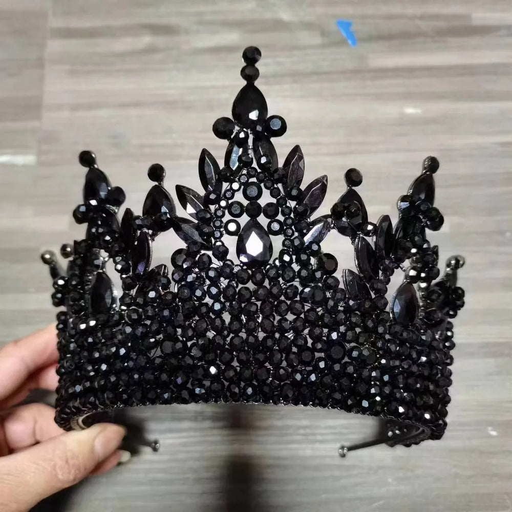 
                      
                        Big Crystal Royal Queen Crown Party Tiara Pageant Hair Accessories
                      
                    