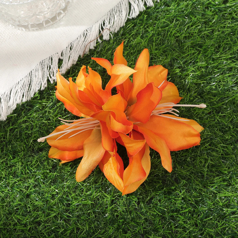 
                      
                        Orchid Flower Hair Clip Bohemian Small Hairpin Bridal Barrette Beach Wedding Accessories
                      
                    