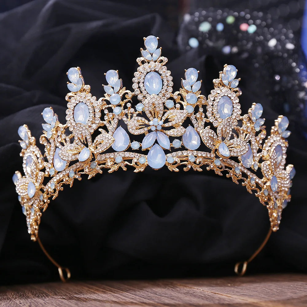 
                      
                        10 Color Opal Pink Crystal Tiara Crown For Women Party Hair Accessories
                      
                    