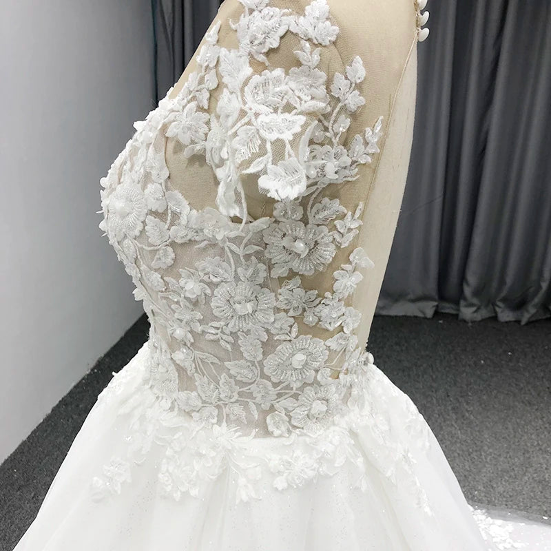 
                      
                        Lace Boho Wedding Dresses Flower Beading
                      
                    