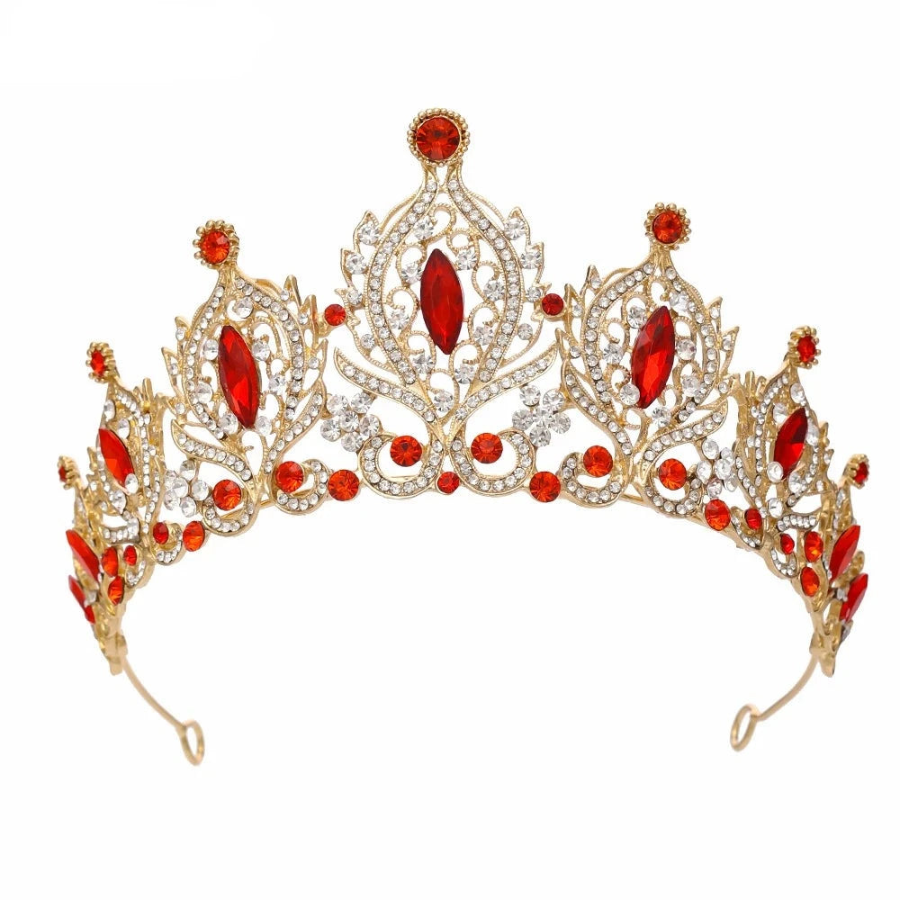 Fashion Crystal Wedding Tiara Crown For Queen Princess Luxury Party Hairband Accessory