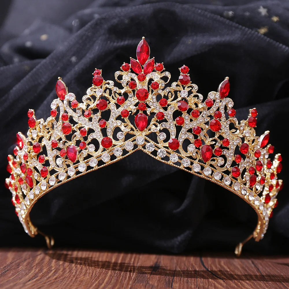 Rhinestone Tiara Crowns  Party Crystal Hair Accessories