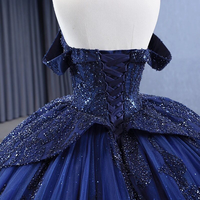 
                      
                        Blue Ball Gown Quinceañera Dress
                      
                    