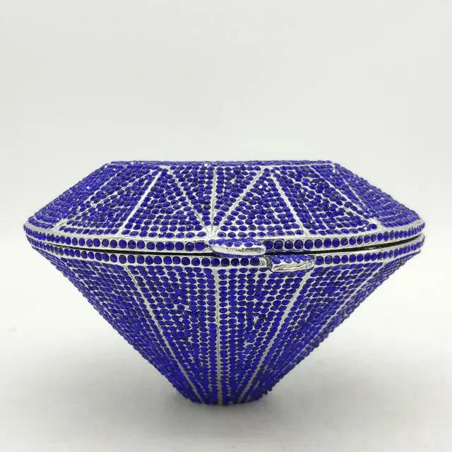 
                      
                        Diamond Shape Crystal Evening Clutch Bags Wedding Purses Party Handbag, elevate your evening ensemble with this exquisite diamond-shaped crystal clutch. C
                      
                    