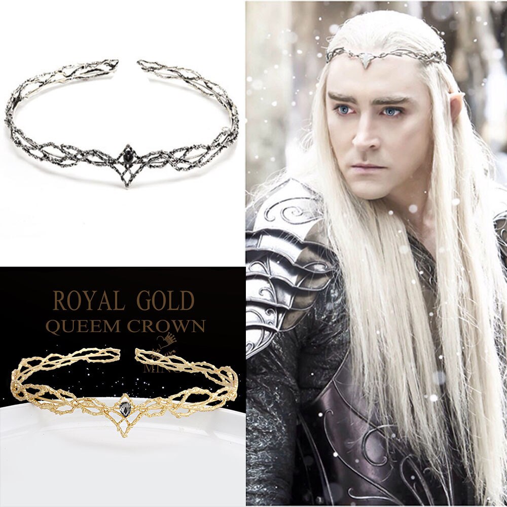 Load image into Gallery viewer, Medieval Royal Prince Tiara Crown Costume Party Accessories
