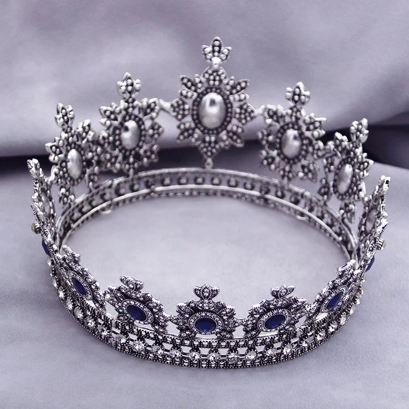 
                      
                        Antique Silver Color Crown Wedding Tiara for Women Birthday Prom Pageant Hair Jewelry
                      
                    