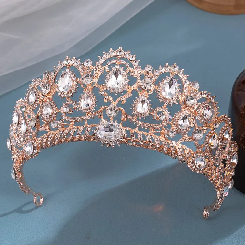 
                      
                        Crystal Rhinestone Regal  Tiara Crowns Hair Accessories
                      
                    