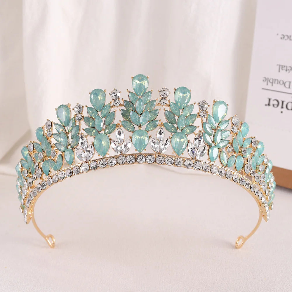 Rhinestone Crystal Hair Jewelry Accessories Tiara Party Crowns