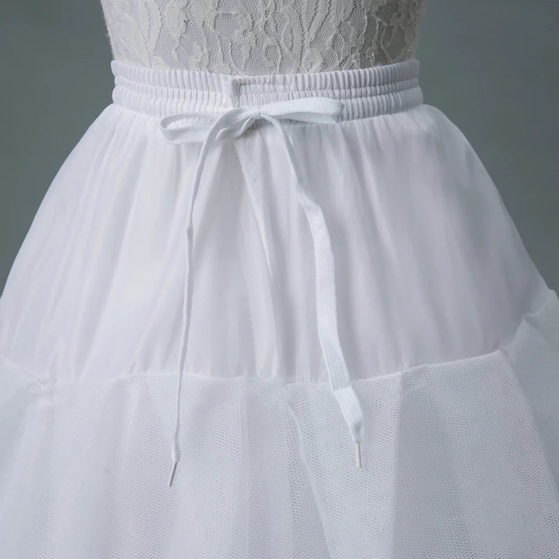 
                      
                        4/6/8 Layers Tulle Petticoat Wedding Accessories Without Hoops For A Line Wedding Dress
                      
                    