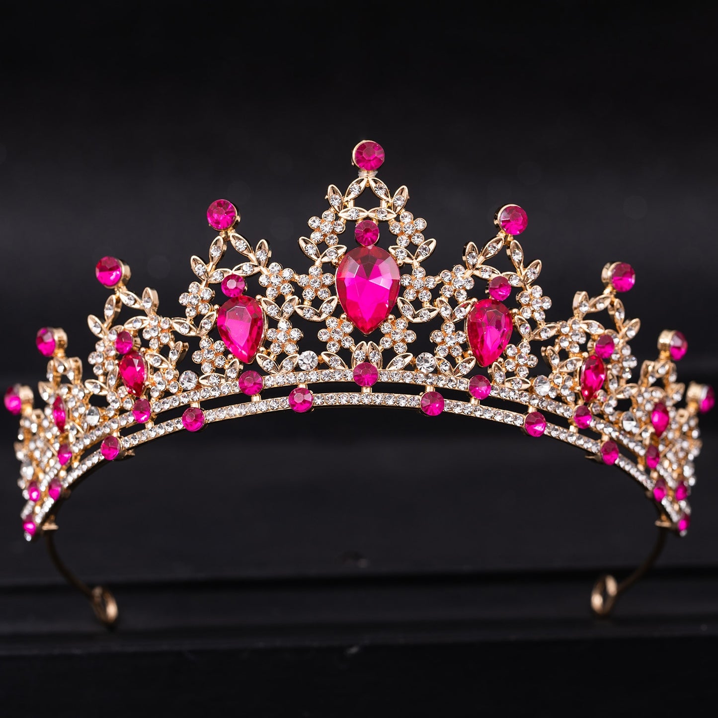 Crystal Tiara Crown Party  Hair Accessories Head Jewelry In Many Colors