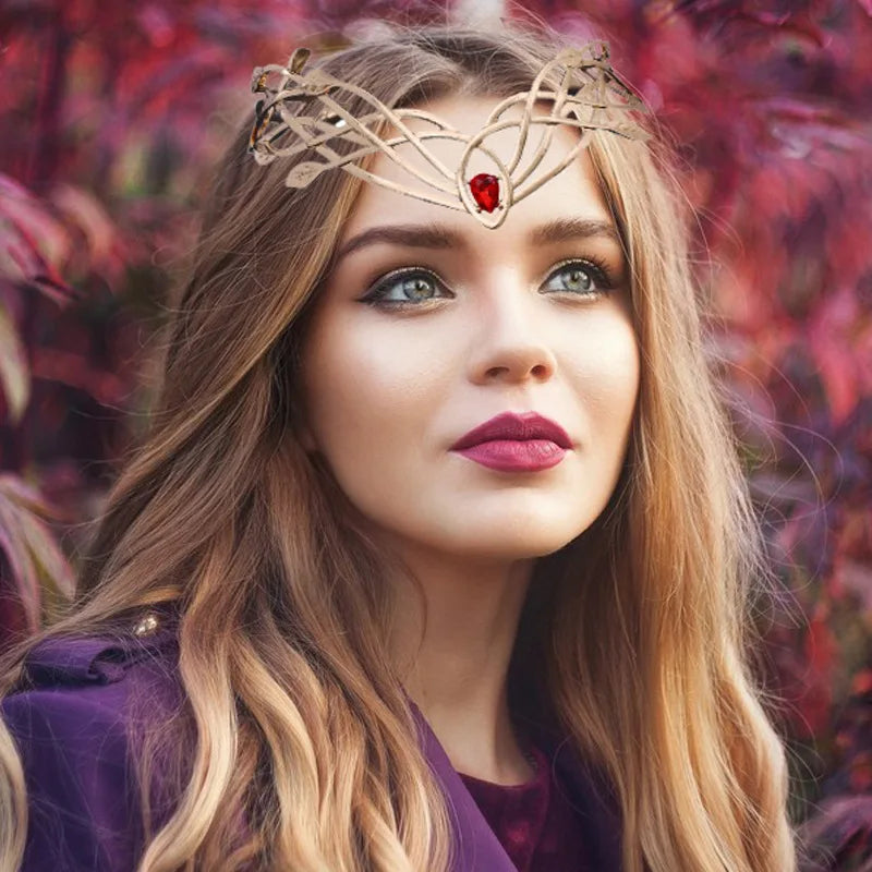 
                      
                        Women's Leaf Crystal Crown Forehead Tiara  Jewelry Accessories
                      
                    