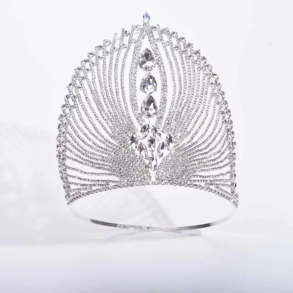 
                      
                        European Style Zircon Big Tiara Crown Hair Accessory
                      
                    