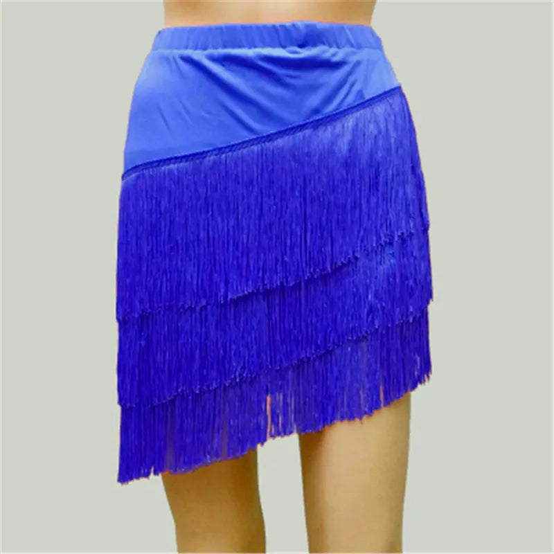 
                      
                        Women Latin Dance Skirt Tassels Fringes Competition Performance Costume
                      
                    