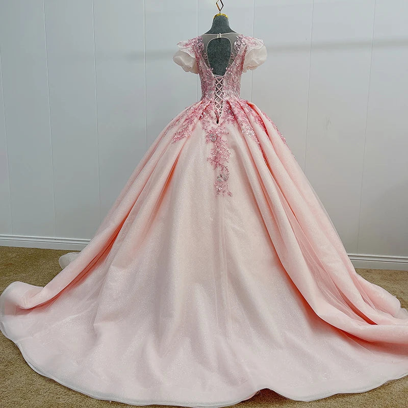 
                      
                        Romantic Quinceanera Organza Dress Ball Gown
                      
                    