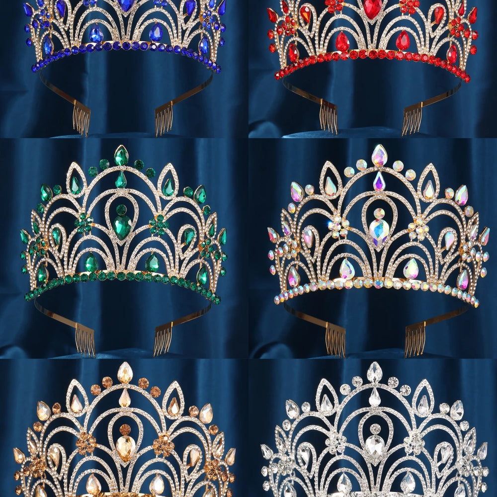 Girls Crystal Tiara Crown Hair Accessories