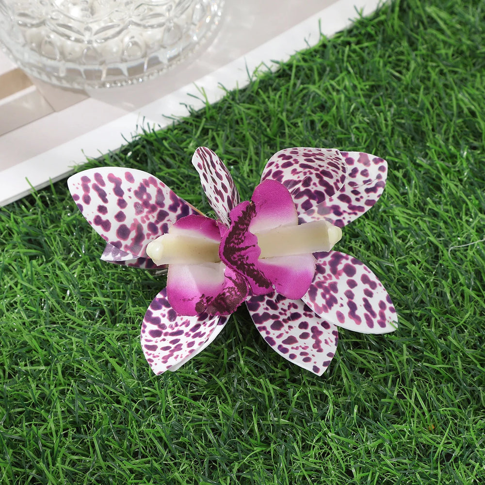 
                      
                        Orchid Flower Hair Clip Bohemian Small Hairpin Bridal Barrette Beach Wedding Accessories
                      
                    