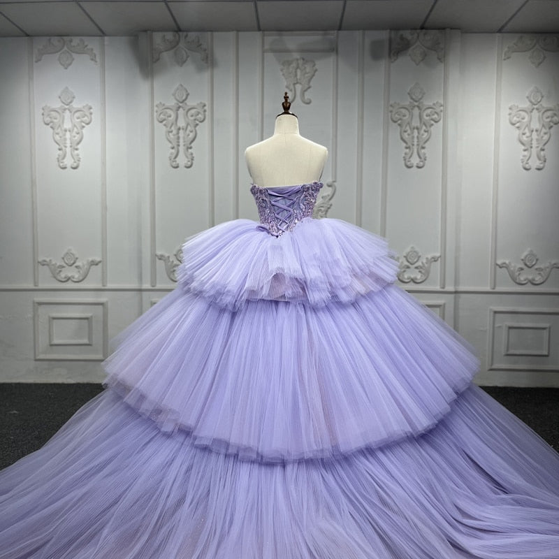 
                      
                        Quinceanera Dress Ball Gown Crystal Purple
                      
                    