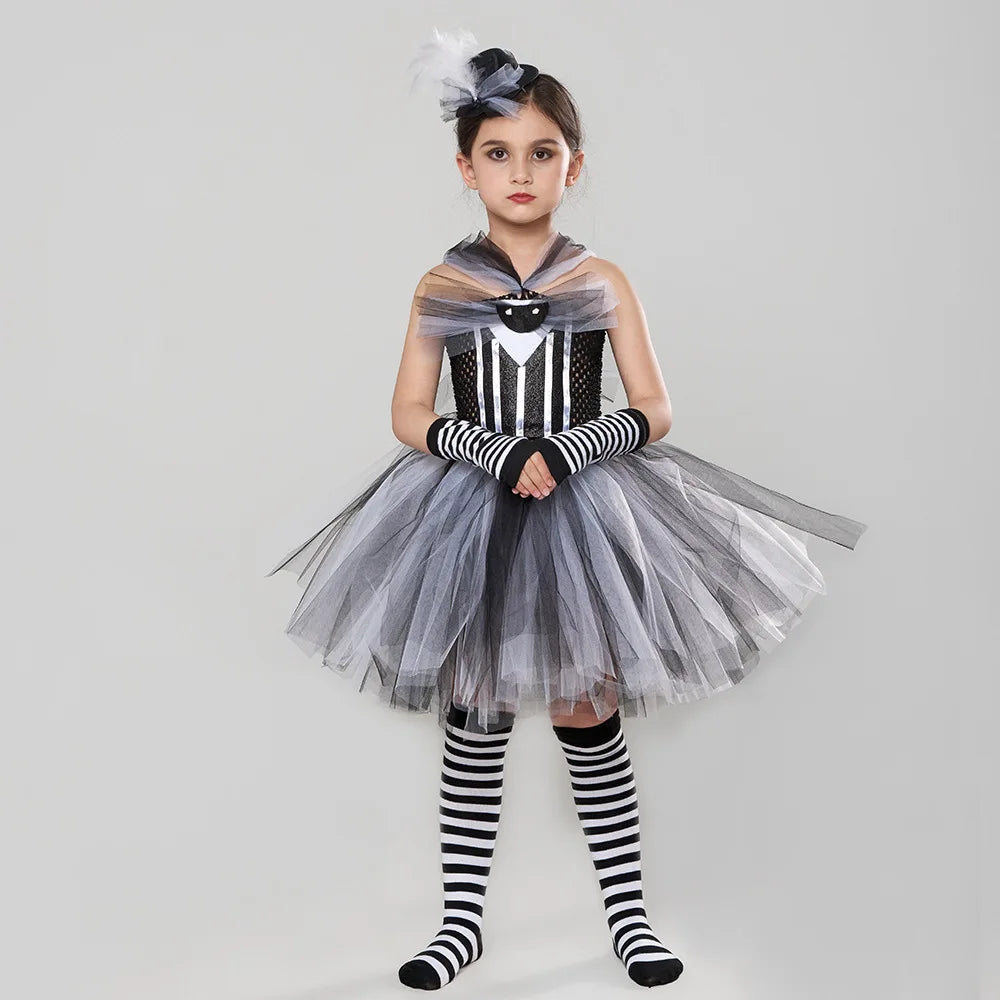 Halloween Costume Girls Carnival Party Fancy  Dance Tutu Dress