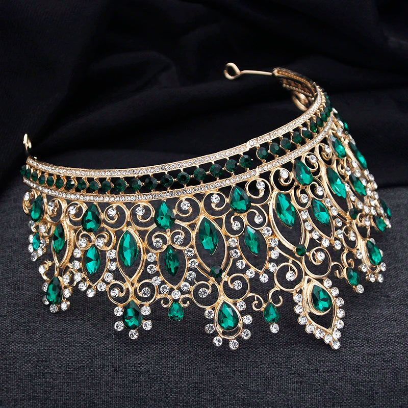 
                      
                        Colorful Royal Queen Wedding Crowns Tiaras for Party Pageant Bridal Wedding Accessories
                      
                    