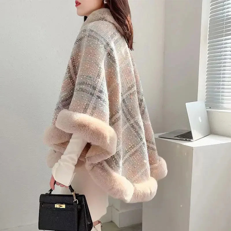 
                      
                        Autumn and Winter Poncho Pullover Shawl Capes
                      
                    