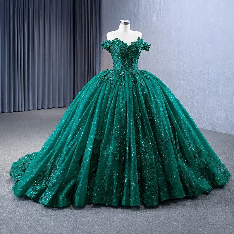 
                      
                        Green Ball Gown Quinceañera Dress
                      
                    