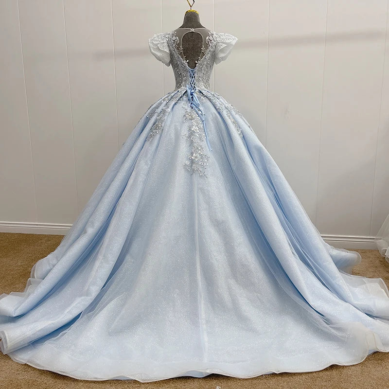 
                      
                        Romantic Quinceanera Organza Dress Ball Gown
                      
                    