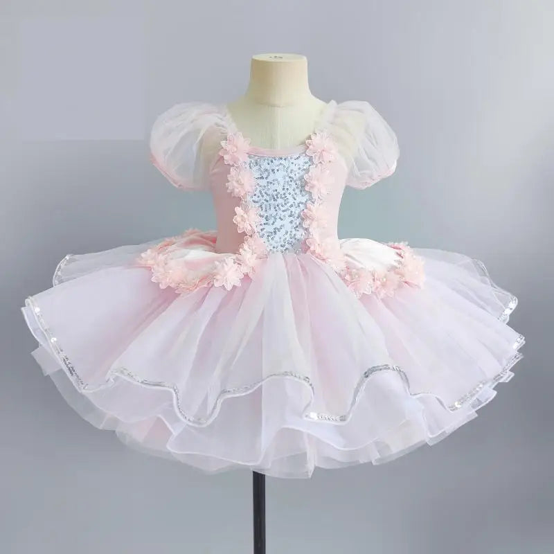 
                      
                        Girls Sequined Ballerina Dance Tutu Dress Costume
                      
                    