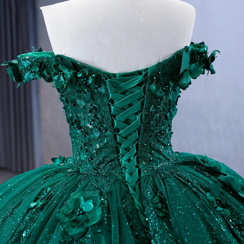 
                      
                        Green Ball Gown Quinceañera Dress
                      
                    