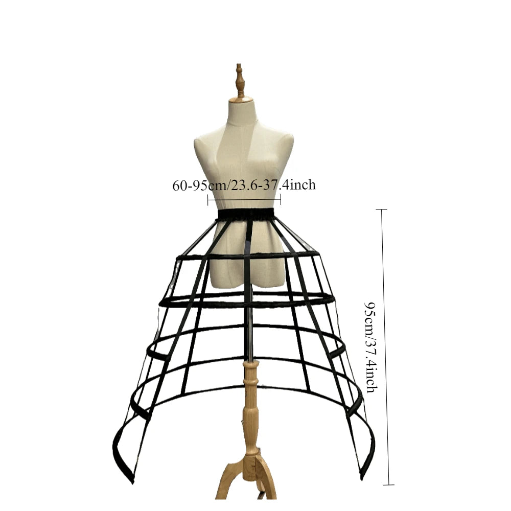 
                      
                        Girls 3 Hoop Crinoline Cage Bustle Petticoat Adjustable Pannier, elevate any special occasion dress with this adjustable three-hoop crinoline petticoat
                      
                    