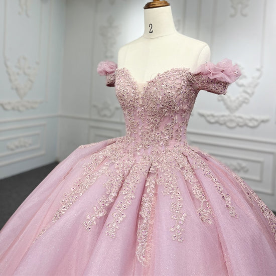 Exquisite Pink Ball Gown Dress