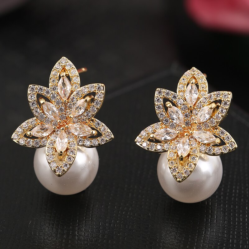 
                      
                        Fashion Imitation Pearl Drop Cubic Zirconia Wedding Earrings
                      
                    