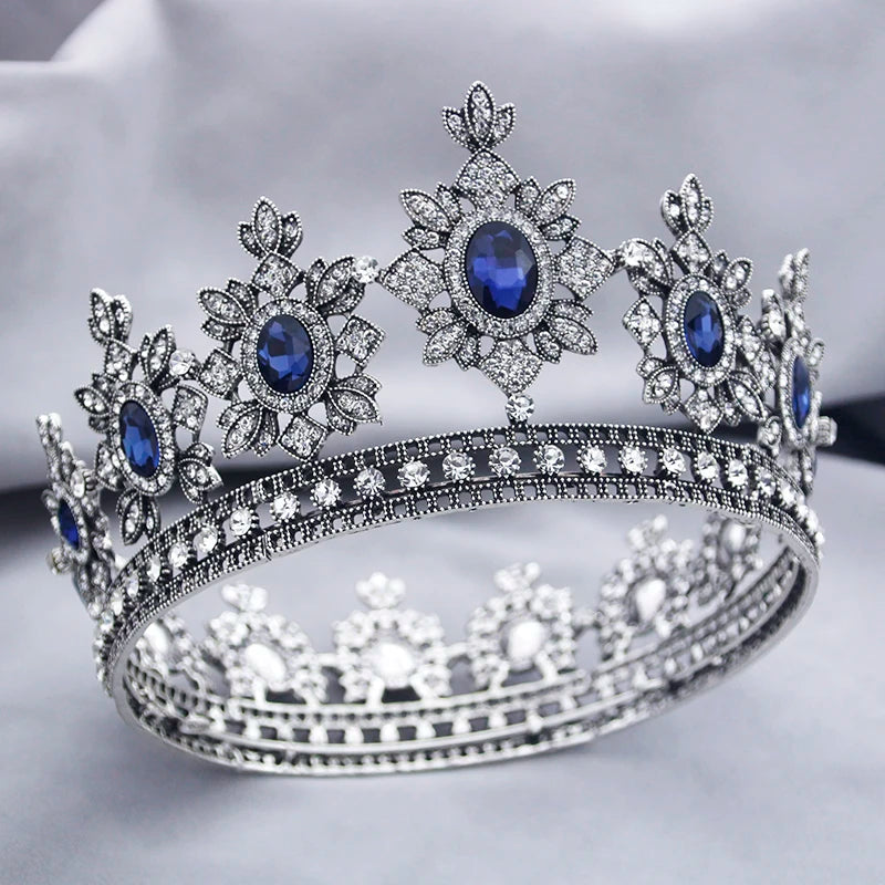 
                      
                        Antique Silver Color Crown Wedding Tiara for Women Birthday Prom Pageant Hair Jewelry
                      
                    