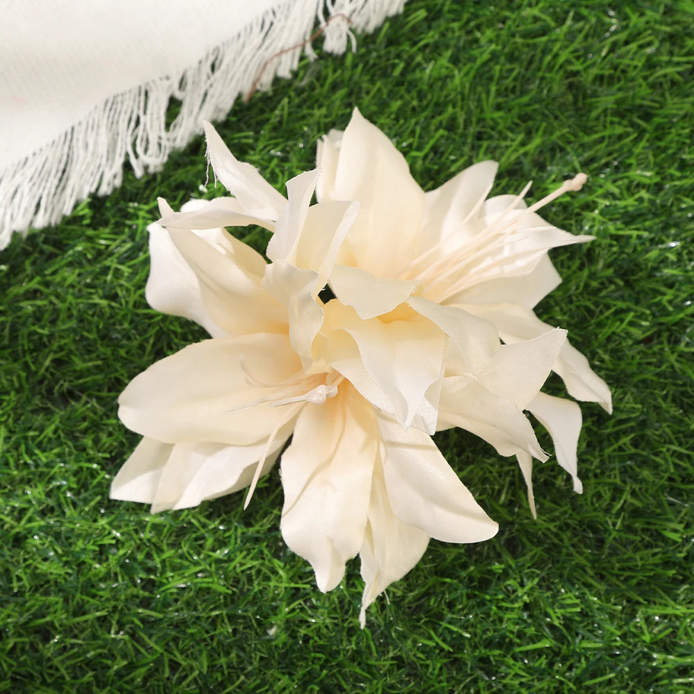 
                      
                        Orchid Flower Hair Clip Bohemian Small Hairpin Bridal Barrette Beach Wedding Accessories
                      
                    