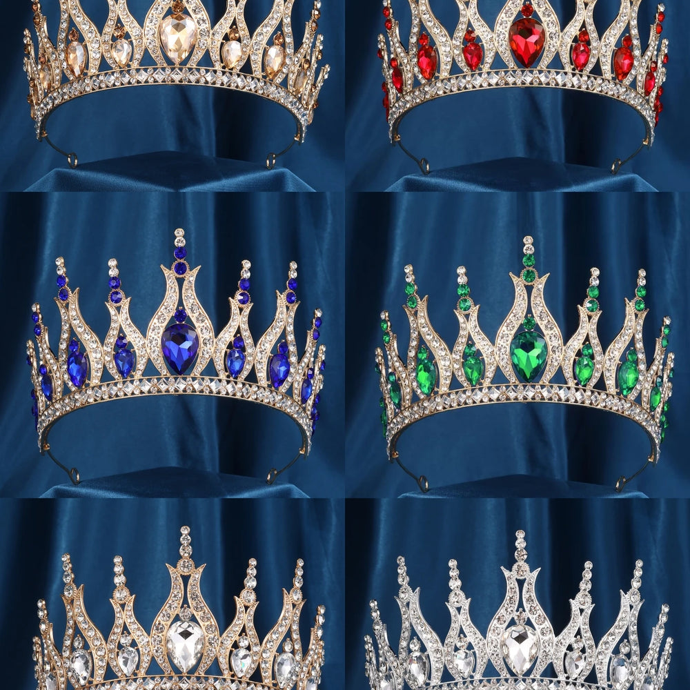 Luxury Crystal Crown Tiara Pageant Hair Accessories