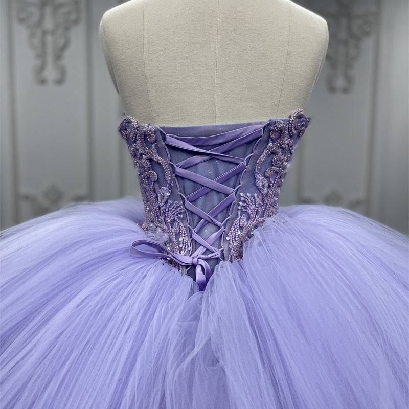 
                      
                        Quinceanera Dress Ball Gown Crystal Purple
                      
                    