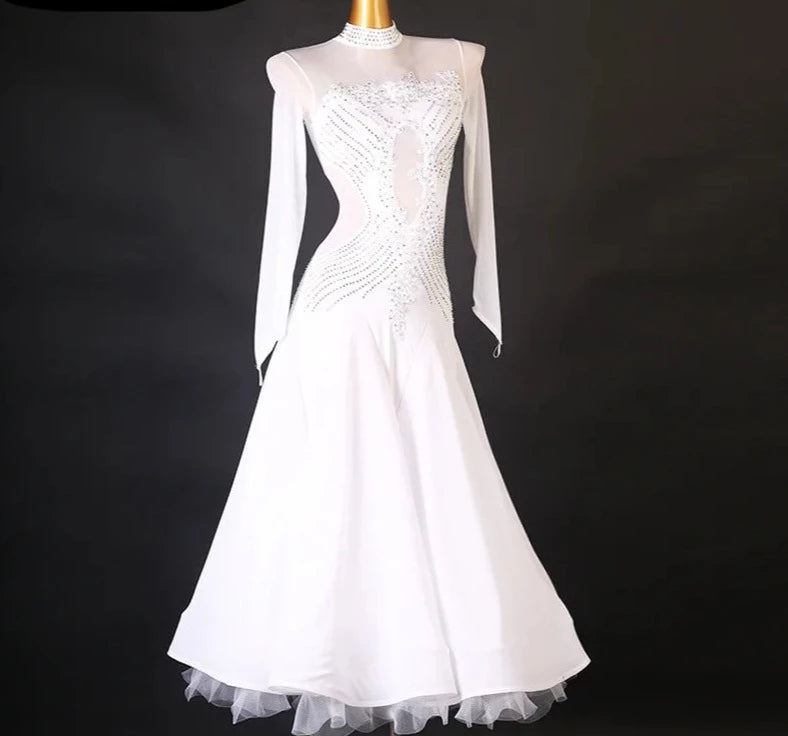 
                      
                        Ballroom Dress Standard for Women Social Dancing  Waltz Dance Costume
                      
                    