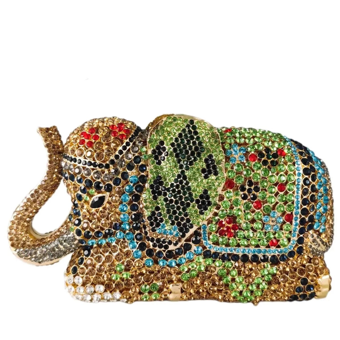 Green Elephant Clutch Party Cocktail Purse Evening Bags