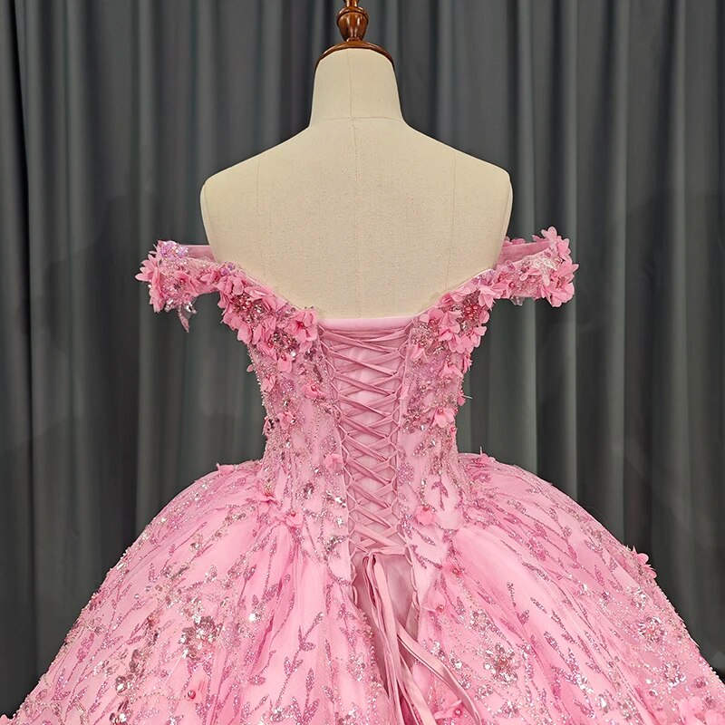 
                      
                        Long Quinceanera Ball Gown Dress
                      
                    