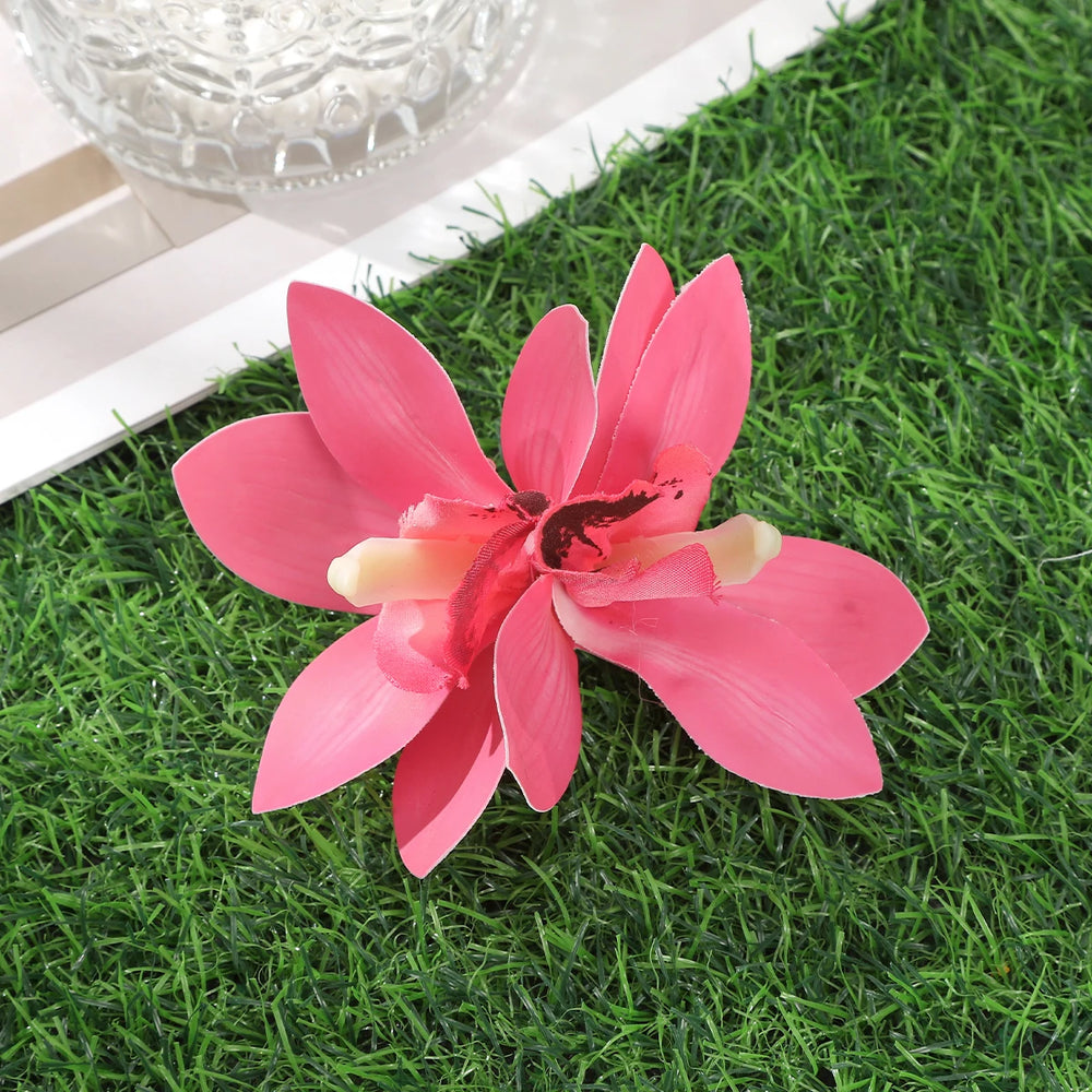 
                      
                        Orchid Flower Hair Clip Bohemian Small Hairpin Bridal Barrette Beach Wedding Accessories
                      
                    