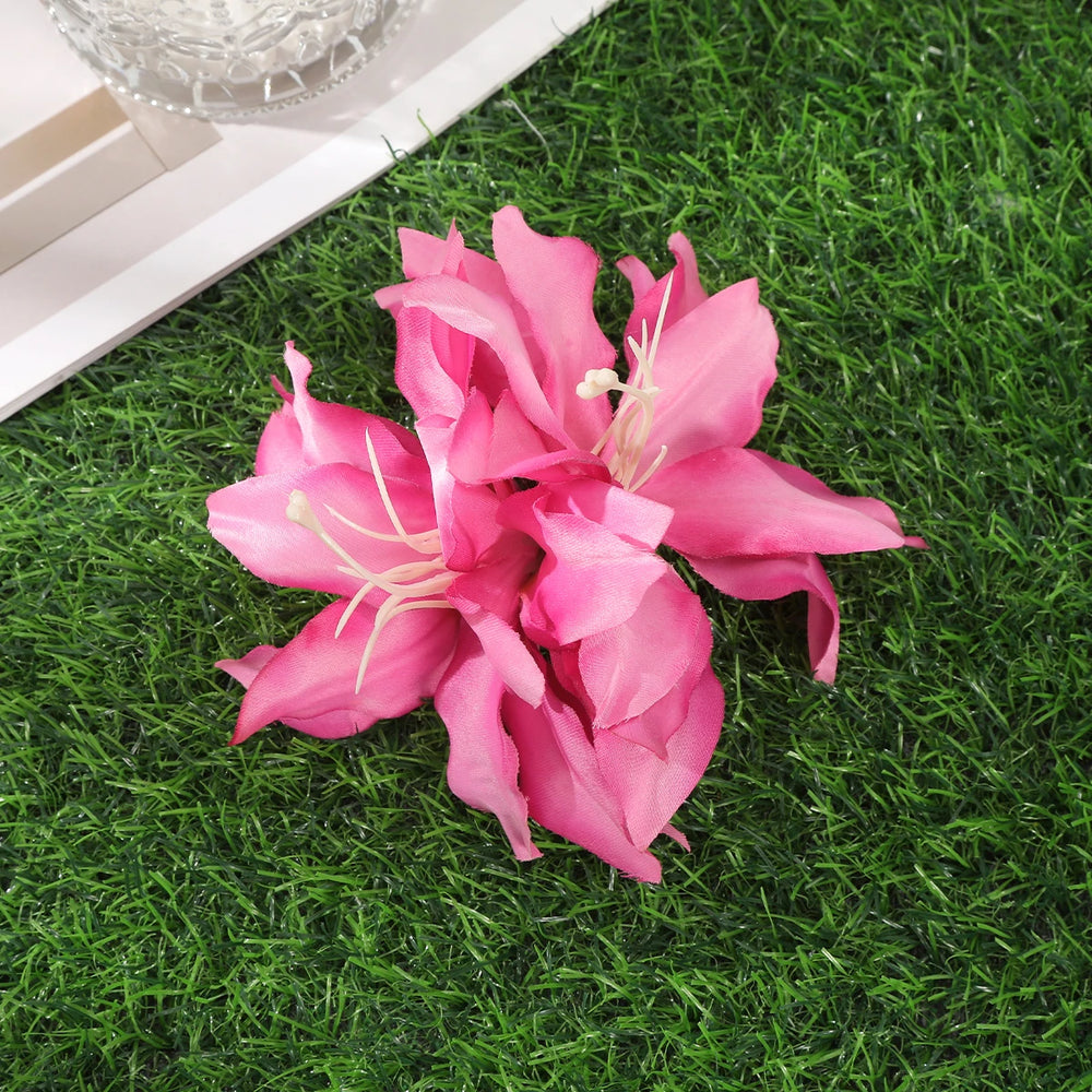 
                      
                        Orchid Flower Hair Clip Bohemian Small Hairpin Bridal Barrette Beach Wedding Accessories
                      
                    