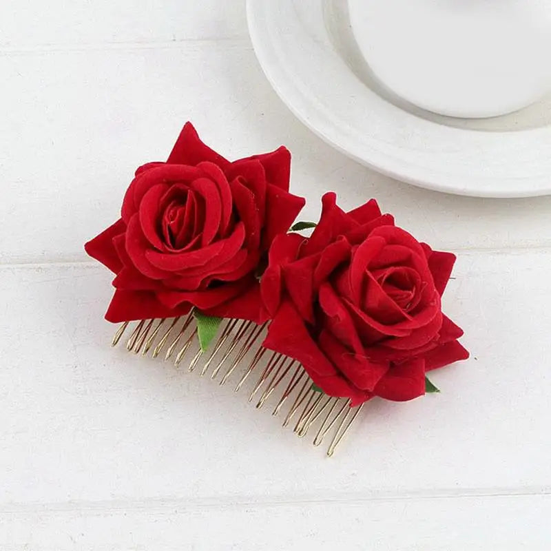 
                      
                        Flamenco Flowers For Hair DIY Headdress For Bridal Hair Clip Accessories
                      
                    