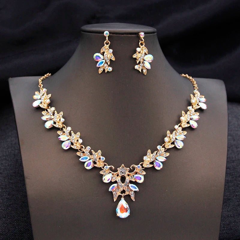 
                      
                        Big Tiara Jewelry Sets Crown Necklace And Earrings Accessories
                      
                    