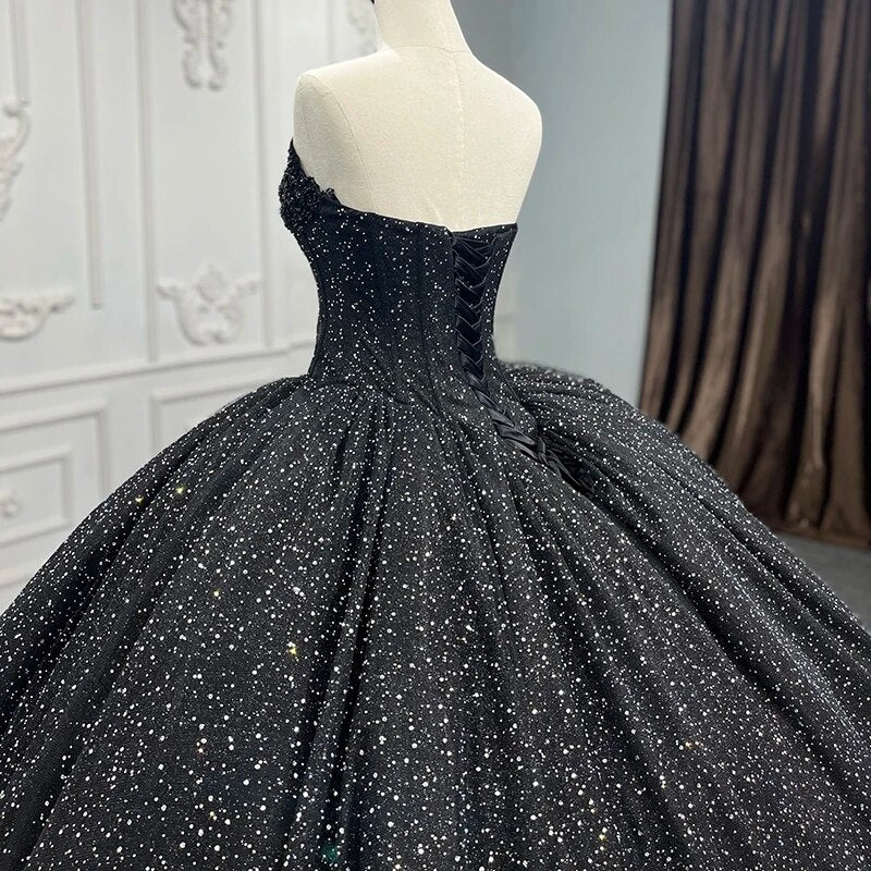 
                      
                        Quinceañera Black Ball Gown Party Dress
                      
                    