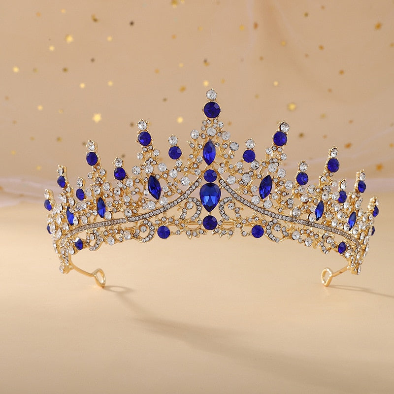 Classic Princess Crystal Bridal Tiaras Crowns Elegant Hair Jewelry Accessories