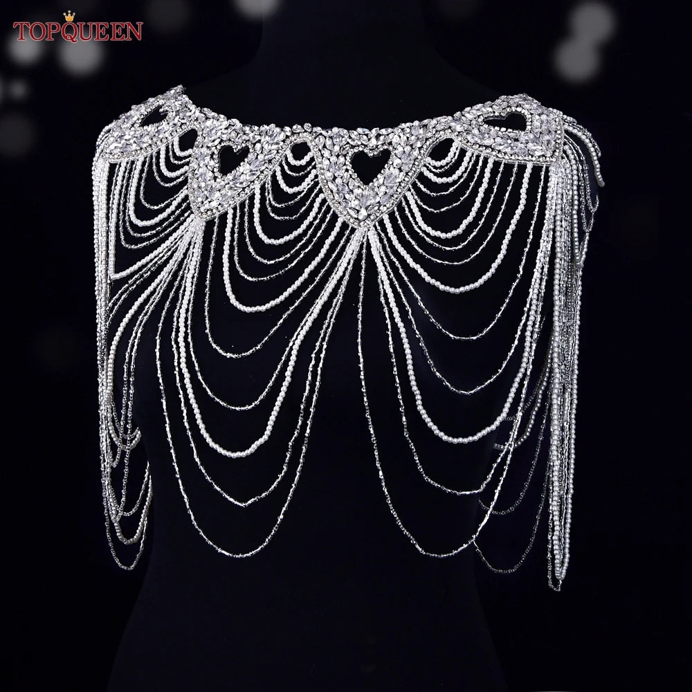 
                      
                        Crystal Beaded Bridal Shoulder Chain Wedding Dress Accessory
                      
                    