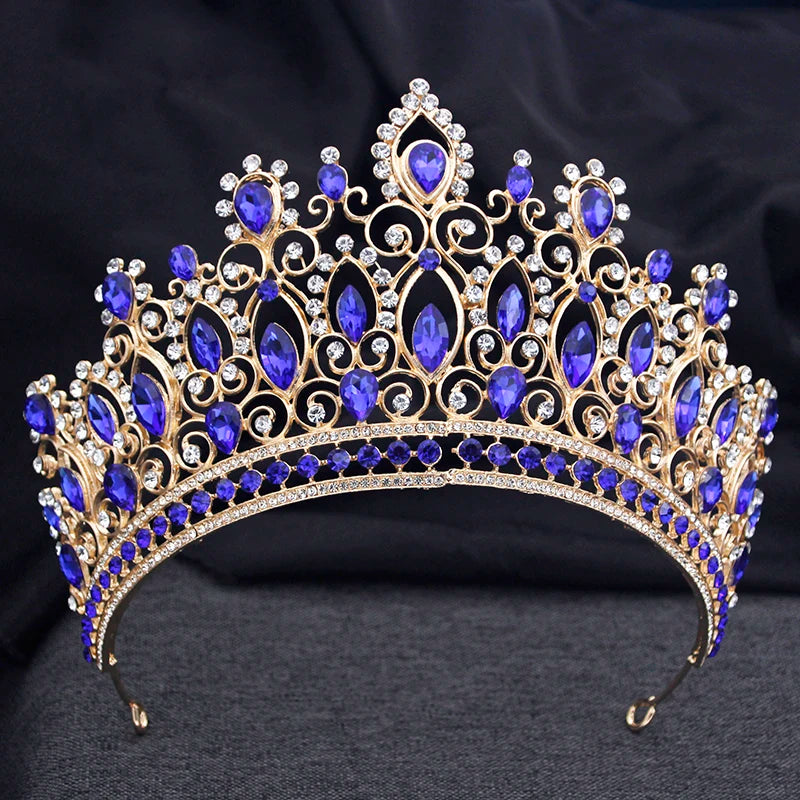 
                      
                        Colorful Royal Queen Wedding Crowns Tiaras for Party Pageant Bridal Wedding Accessories
                      
                    