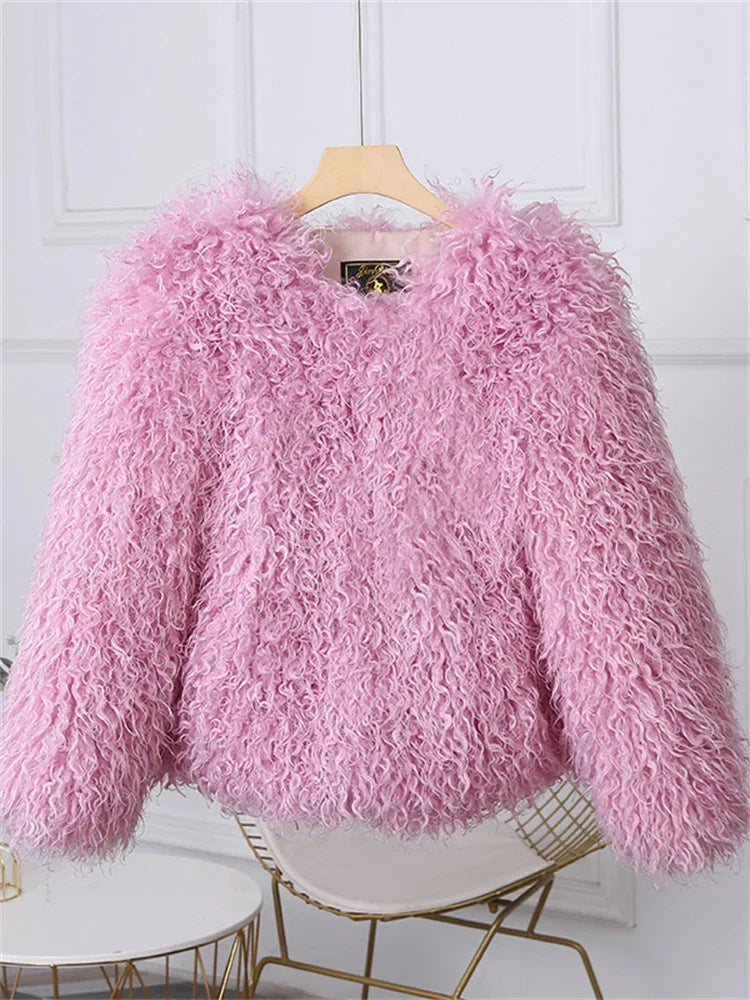 
                      
                        Tossy Ladies Fluffy Faux Fox Fur Jacket Overcoat Winter Loose Long Sleeve High Waist Coat
                      
                    