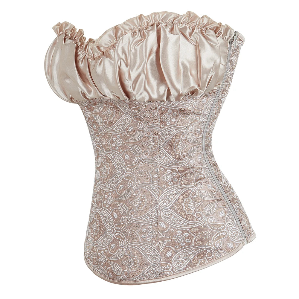 
                      
                        Fashion Waist Cinching Victorian Corselet Crop Top Bustier
                      
                    